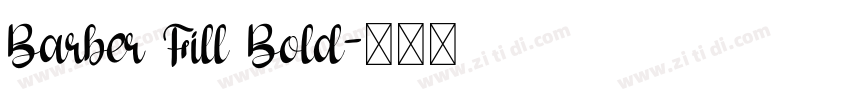 Barber Fill Bold字体转换
